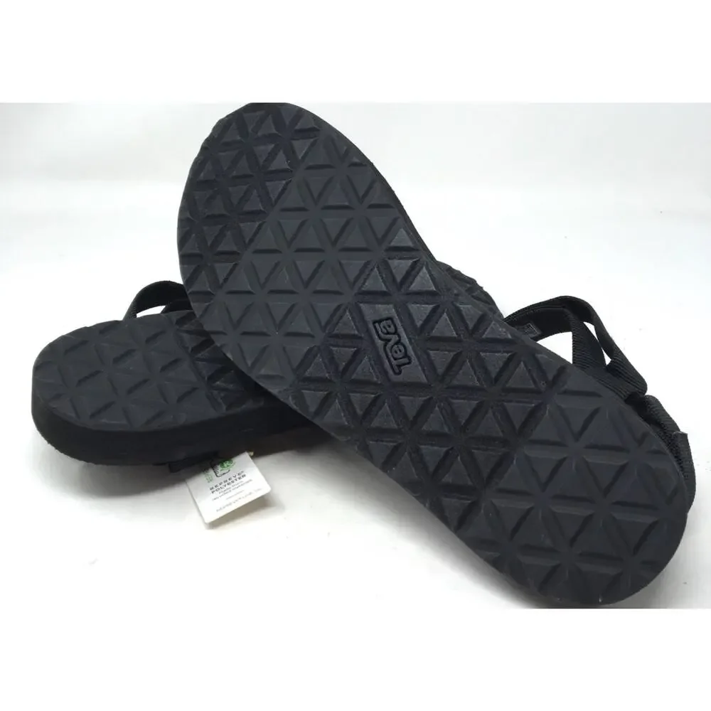 Teva Original Universal Women's Size 10 Black Waterproof Strappy Sandals Shoes